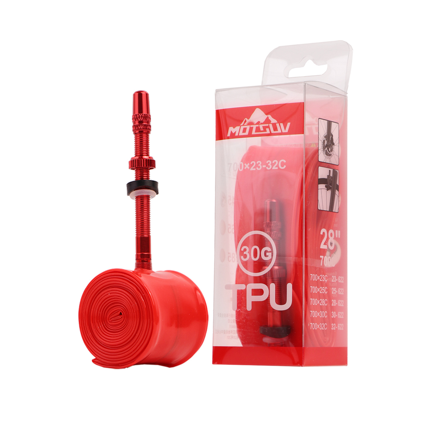 Inner Tube 700C - Road bicycle tire ultra-light TPU inner
