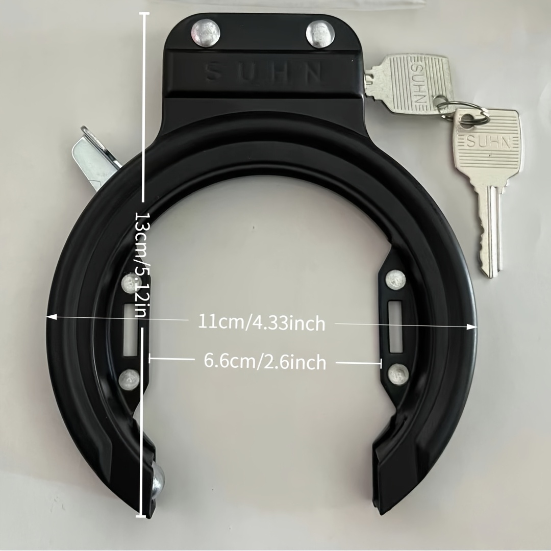 U Lock Heavy Duty - Outdoor bicycle horseshoe lock - fully