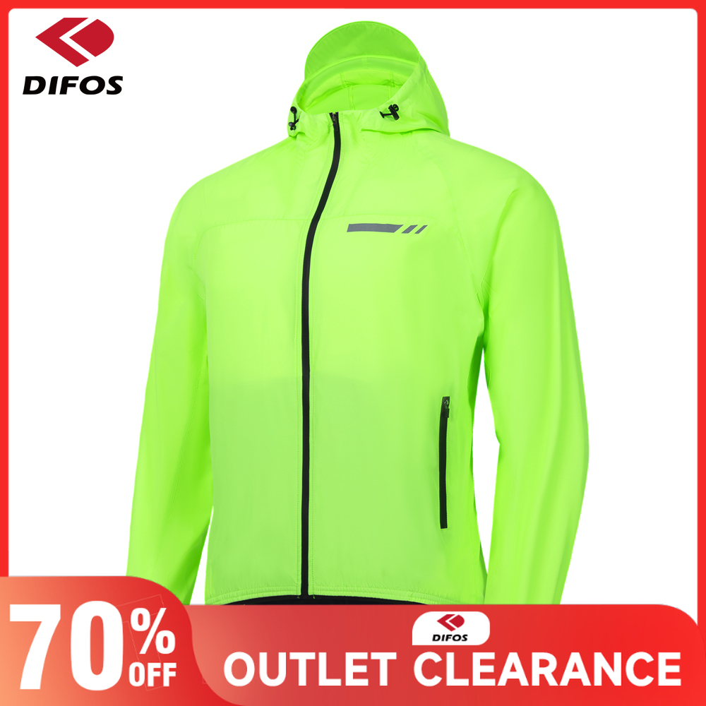 Cycling Rain Jacket Commute - Difos Bicycle Rain Coat Men's Long