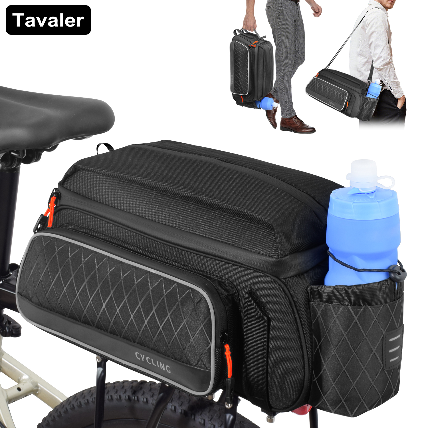 Cycling Commute Distance - Cycling Rear Seat Bag Multifunction Large