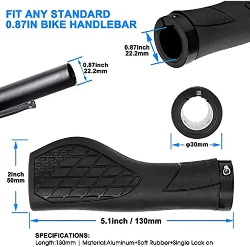 Alloy and Rubber Bike Grips -  - Commuting On Mountain Bike incelemesi ve fiyatı