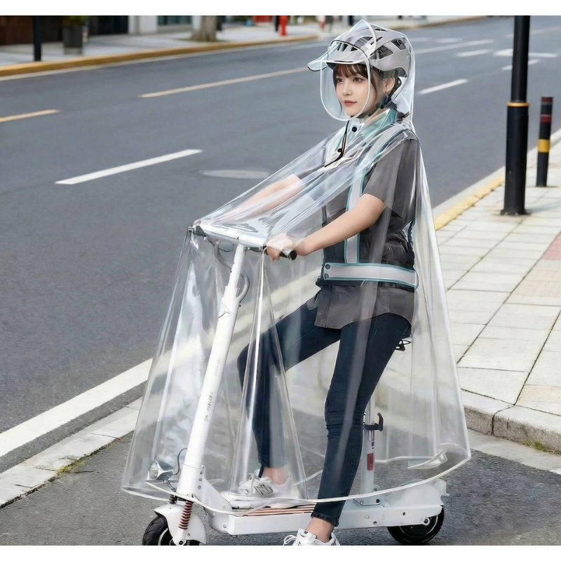 Electric Scooter Raincoat, Ful - Cycling Rain Jacket Commute incelemesi ve fiyatı
