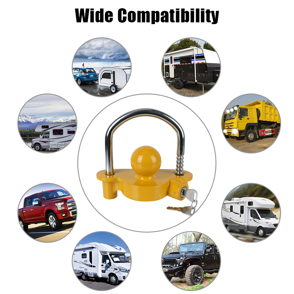 Tow Ball Security Anti-Theft T - U Lock Heavy Duty incelemesi ve fiyatı