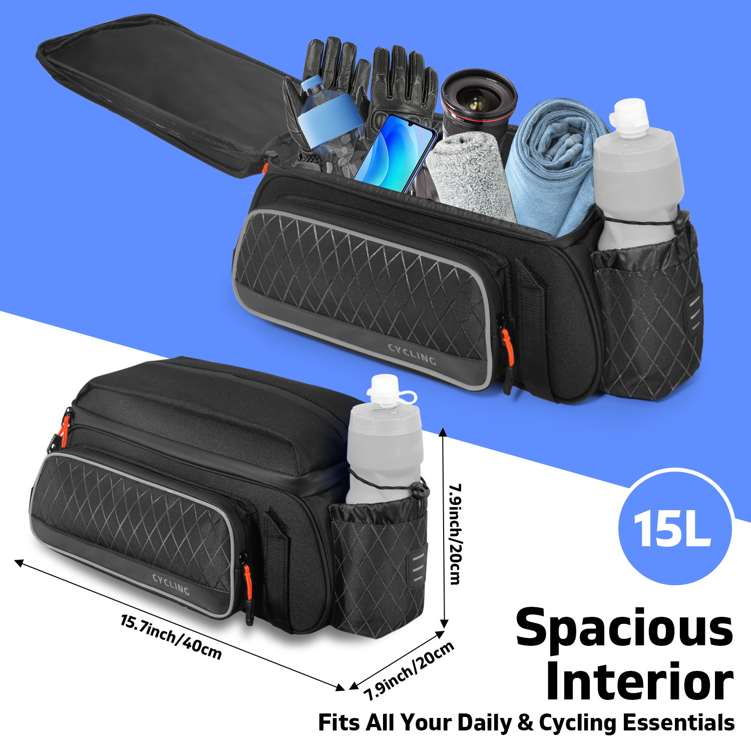 Cycling Rear Seat Bag Multifun - Cycling Commute Distance incelemesi ve fiyatı
