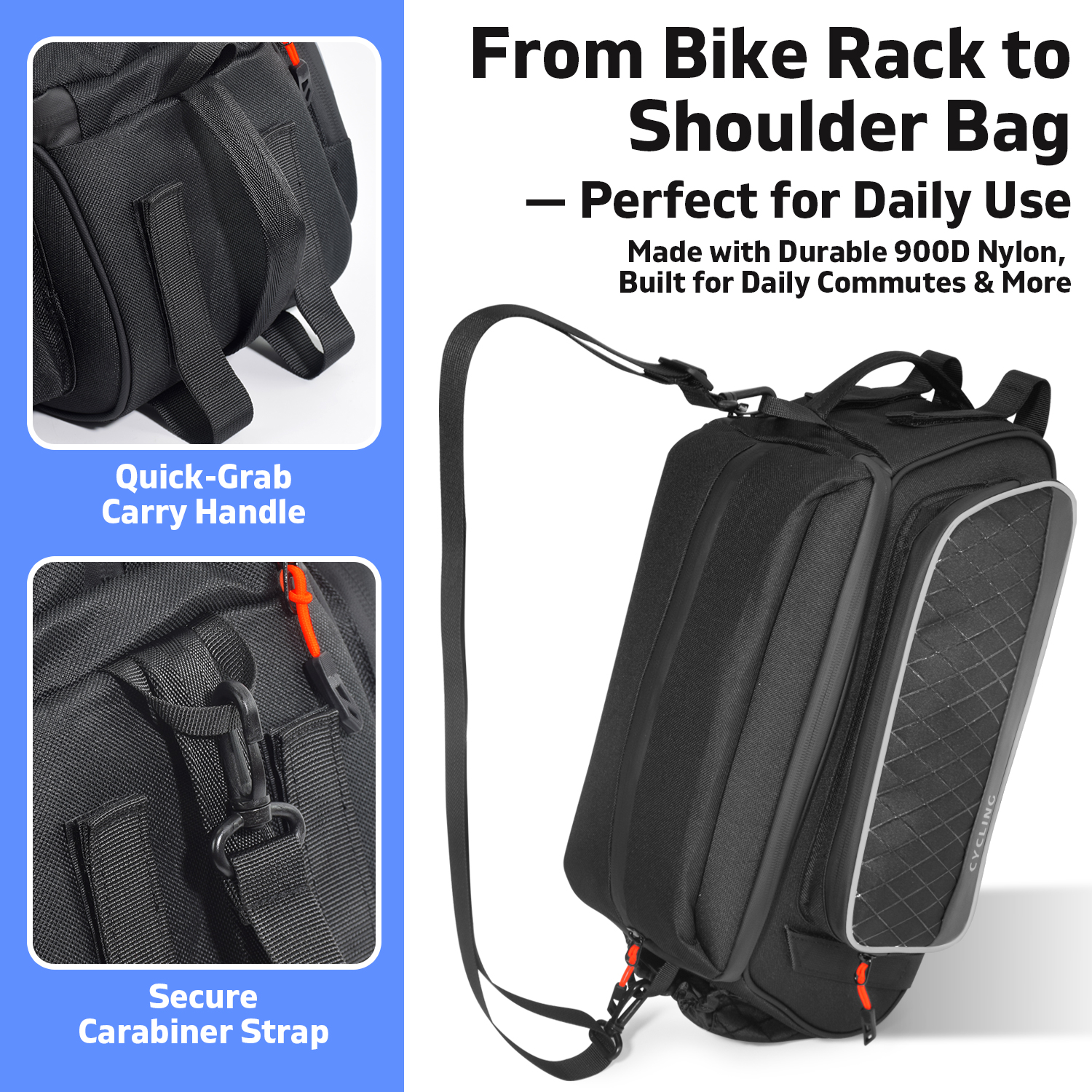 Cycling Rear Seat Bag Multifun - Cycling Commute Distance incelemesi ve fiyatı