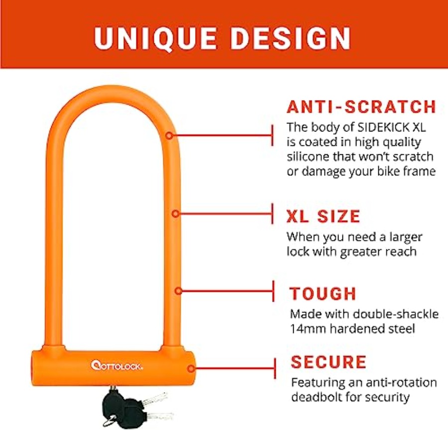 OTTOLOCK Sidekick XL Full-Size - U Lock Heavy Duty incelemesi ve fiyatı
