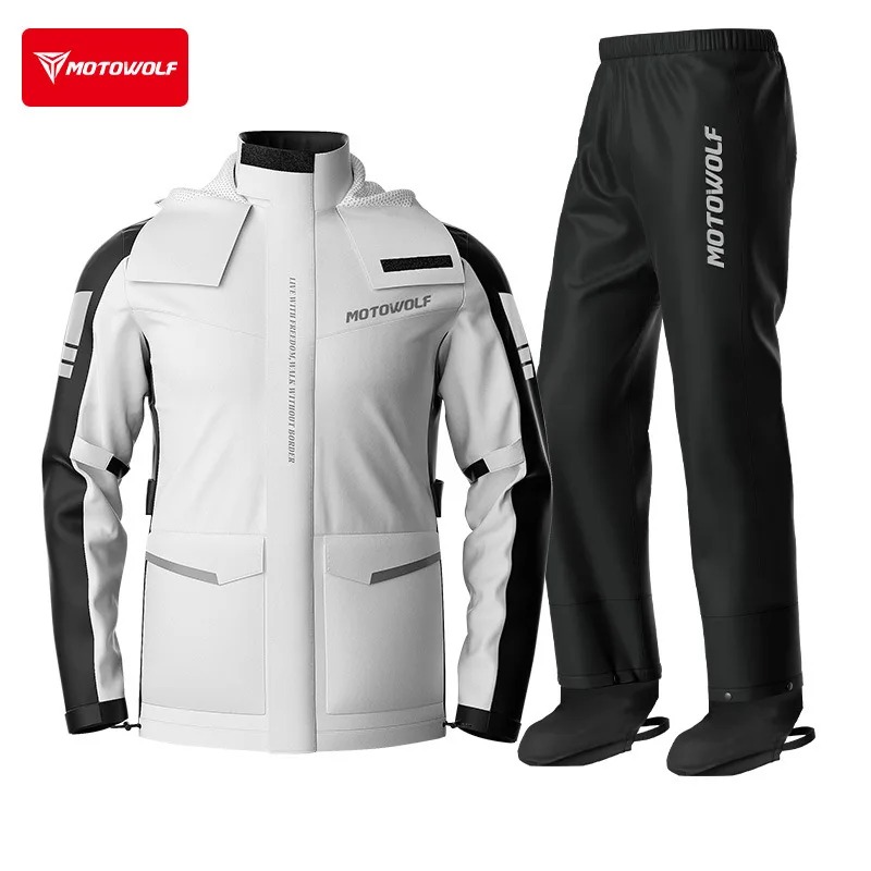 Motowolf Reflective Motorcycle - Cycling Commuter Rain Jacket incelemesi ve fiyatı