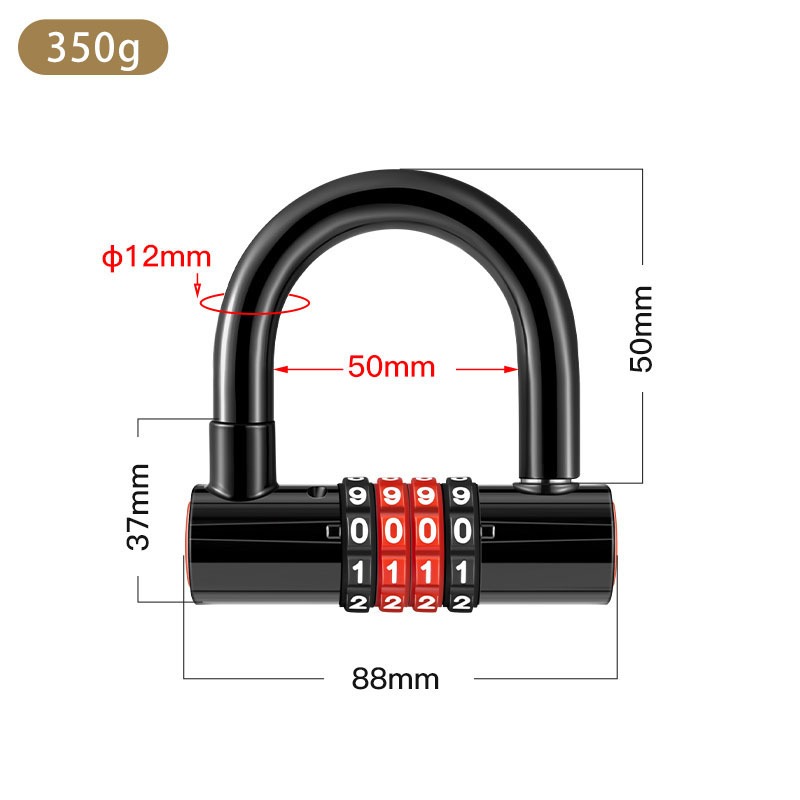 Extended U-shaped Anti-theft C - U Lock Heavy Duty incelemesi ve fiyatı