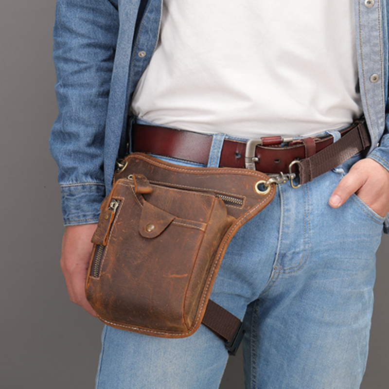Vintage Pu Leather Waist Pack  - Cycling Commute Bag incelemesi ve fiyatı