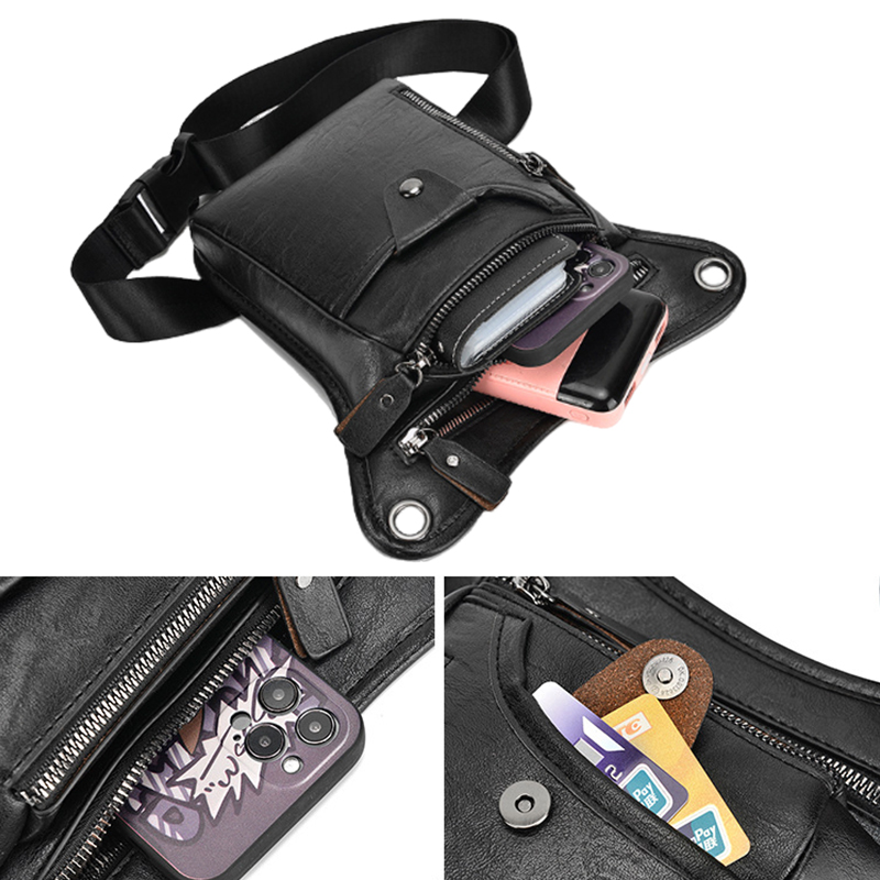 Vintage Pu Leather Waist Pack  - Cycling Commute Bag incelemesi ve fiyatı