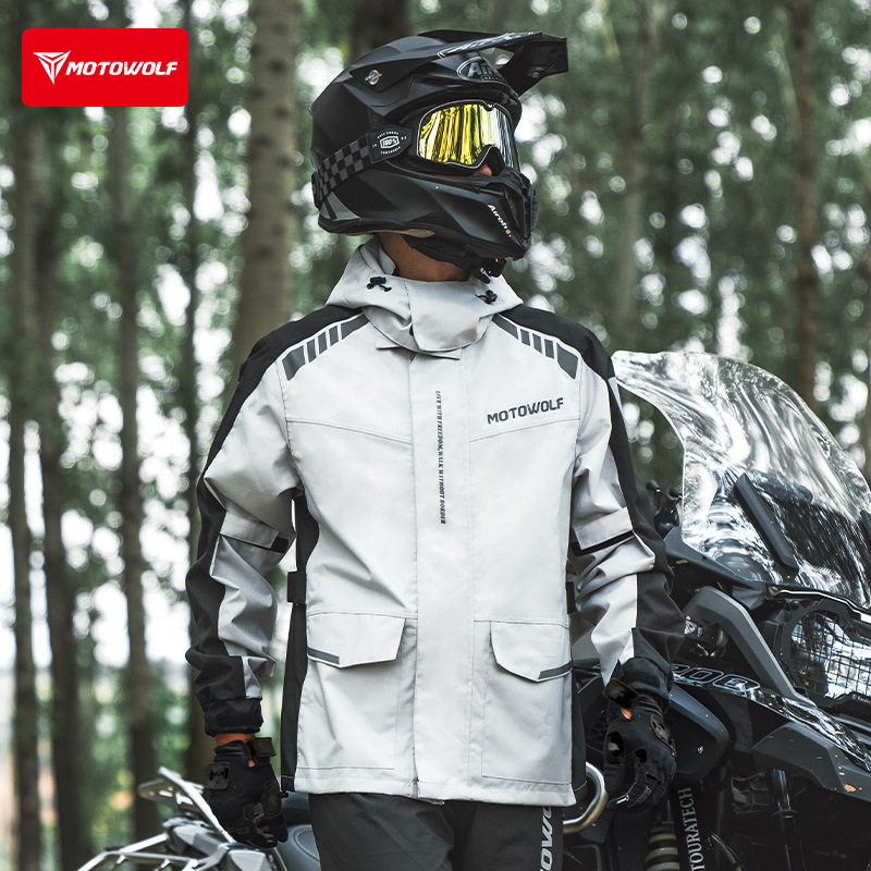 Motowolf Reflective Motorcycle - Cycling Rain Jacket Commute incelemesi ve fiyatı