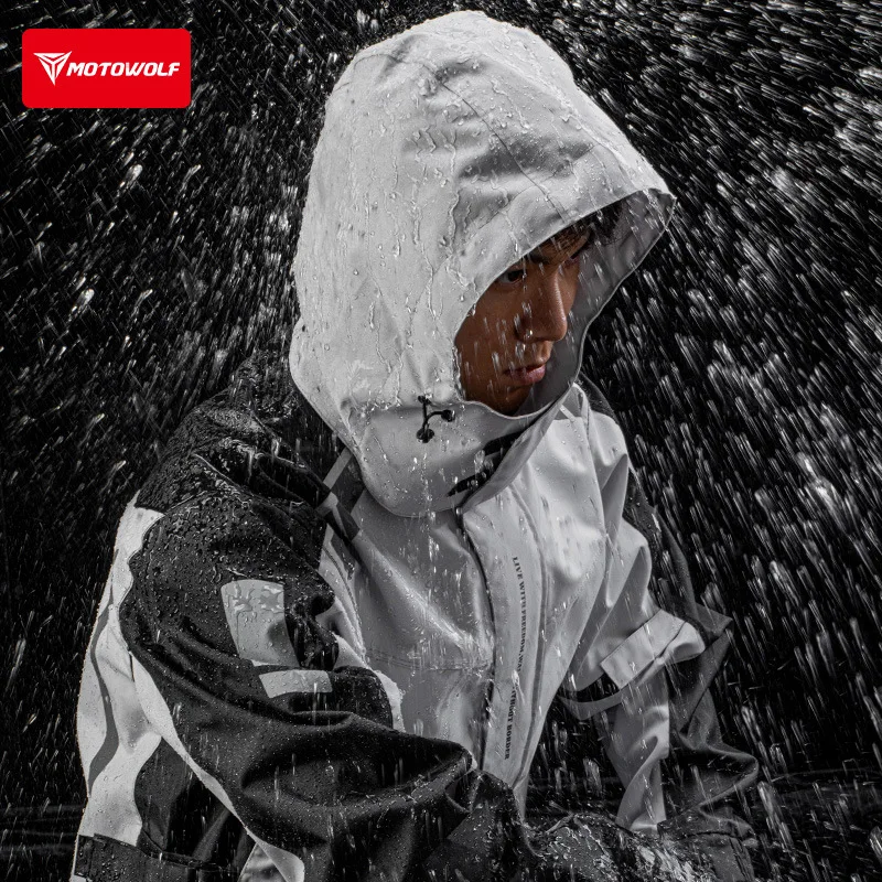 Motowolf Reflective Motorcycle - Cycling Rain Jacket Commute incelemesi ve fiyatı